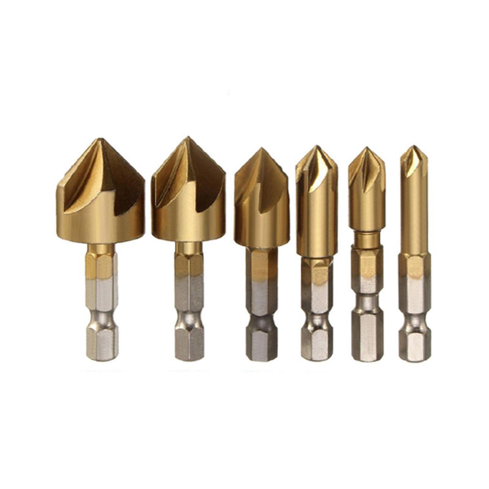 11 Pieces Chamfering Drill Bit for Carpenters Cabinet Furniture Makers