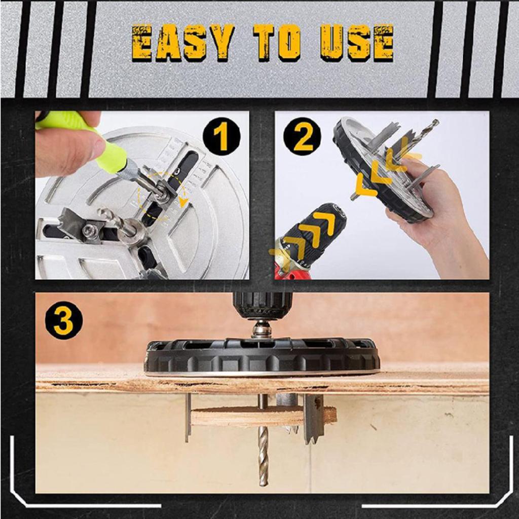 Adjustable Punching Saw Kit Hand Tools Power Tool for Power Drill