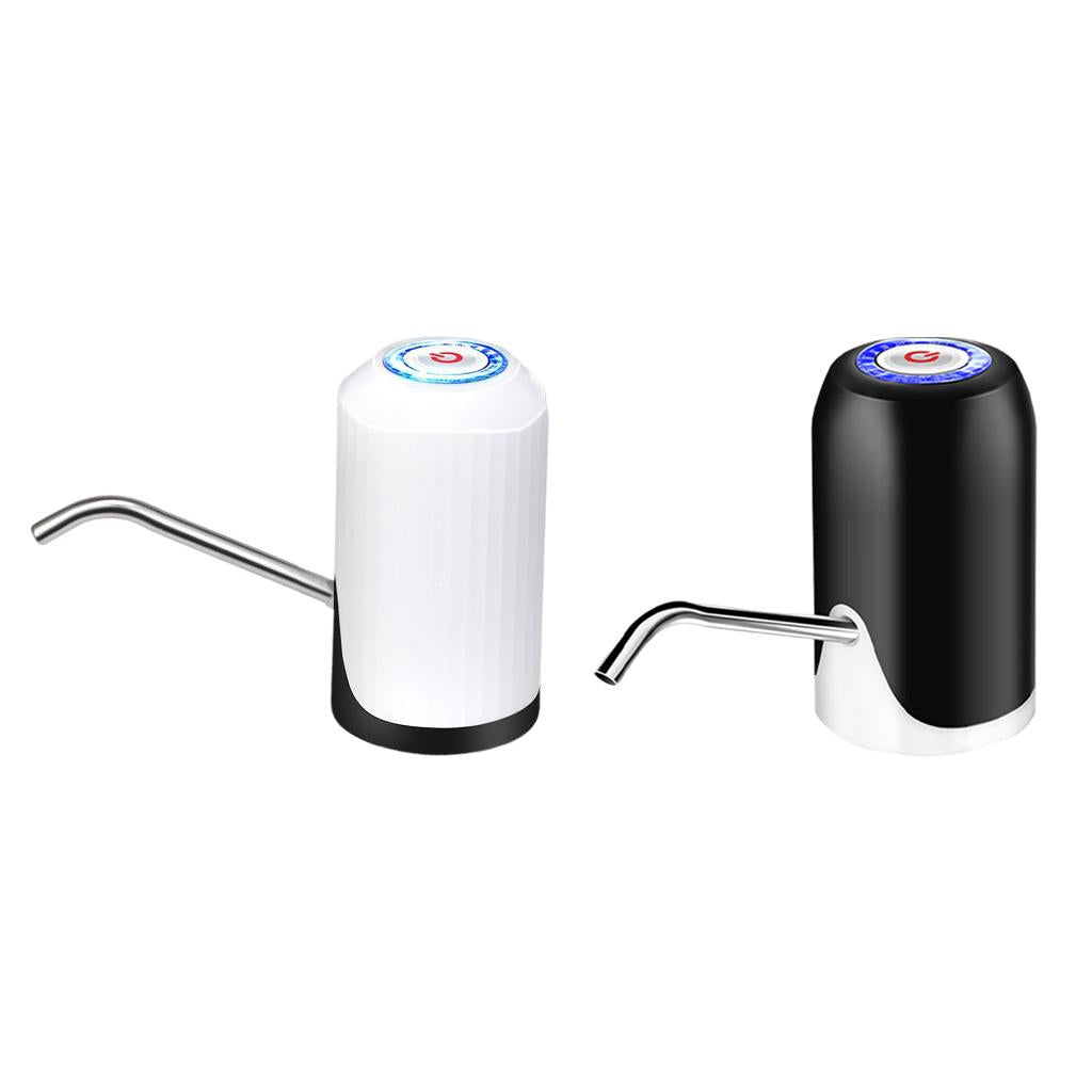 Electric Water Pump USB Rechargeable Gallon Bottle Dispenser Pump Portable White