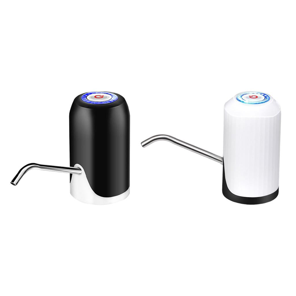 Electric Water Pump USB Rechargeable Gallon Bottle Dispenser Pump Portable White