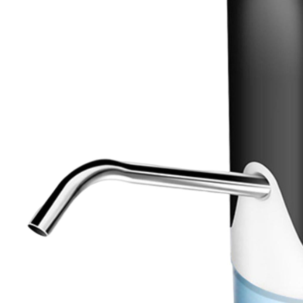 Electric Water Pump USB Rechargeable Gallon Bottle Dispenser Pump Portable Black