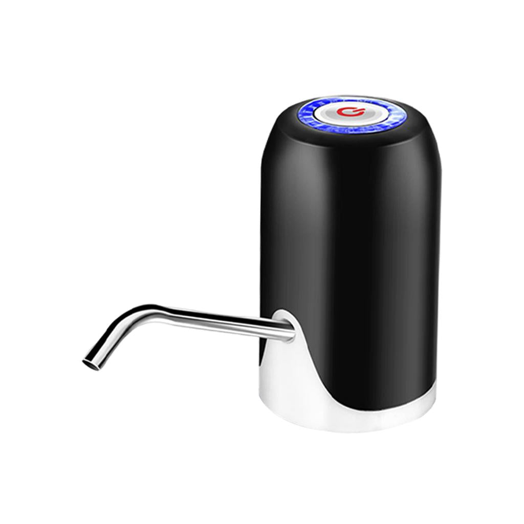 Electric Water Pump USB Rechargeable Gallon Bottle Dispenser Pump Portable Black