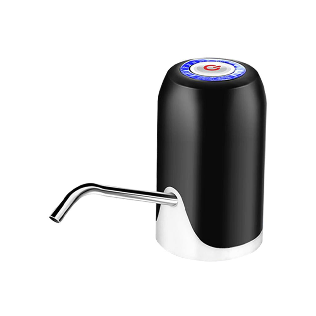 Electric Water Pump USB Rechargeable Gallon Bottle Dispenser Pump Portable Black