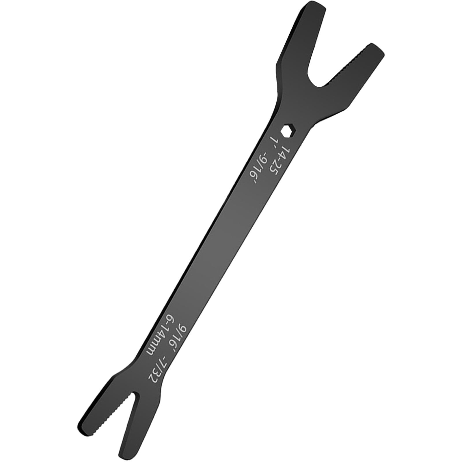 Universal Spanner 6-25mm Steel Double Open Ends for Bike Car Repair Tool Black