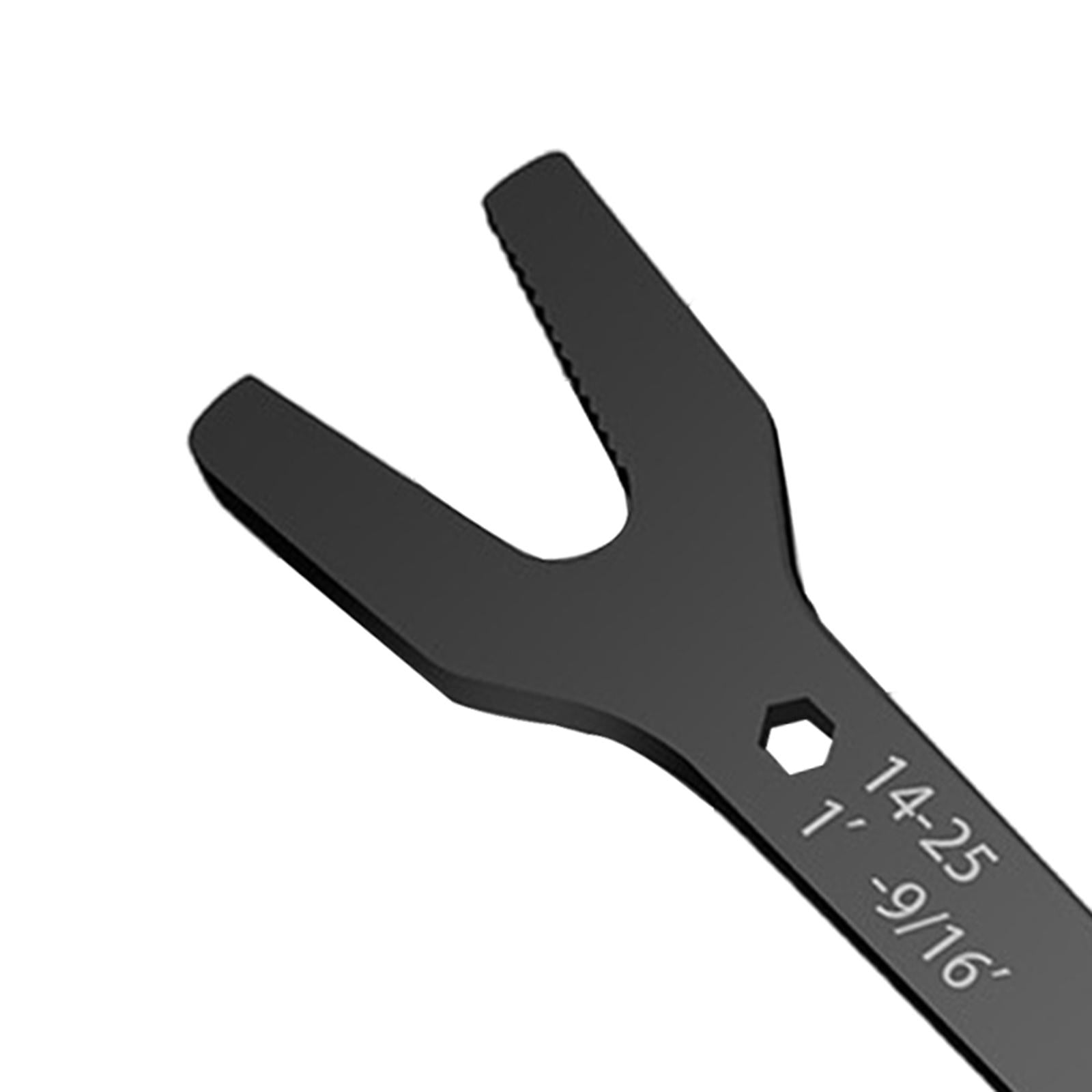 Universal Spanner 6-25mm Steel Double Open Ends for Bike Car Repair Tool Black