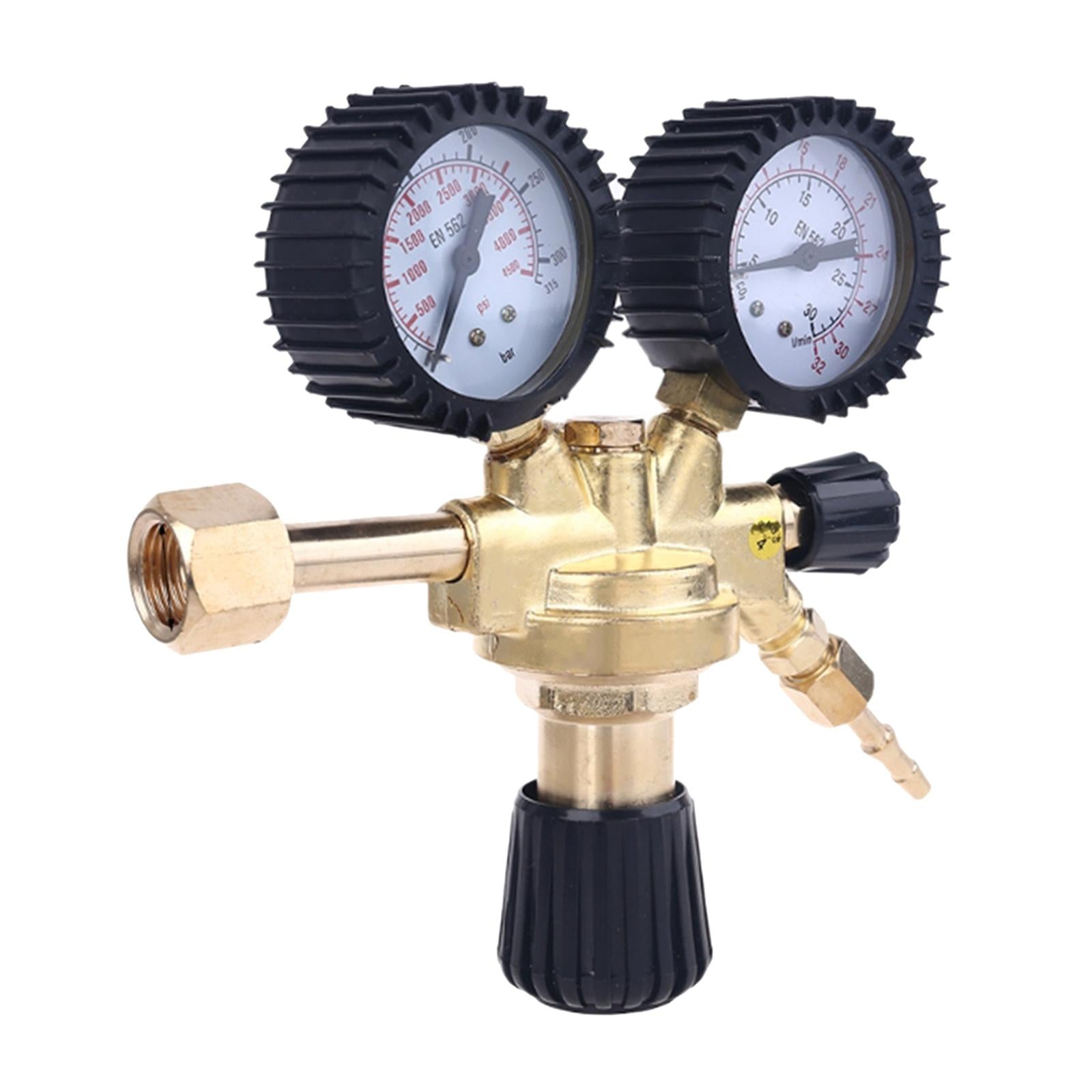 Brass Nitrogen Pressure Regulator Argon Gas for Welder Gauges Accessory