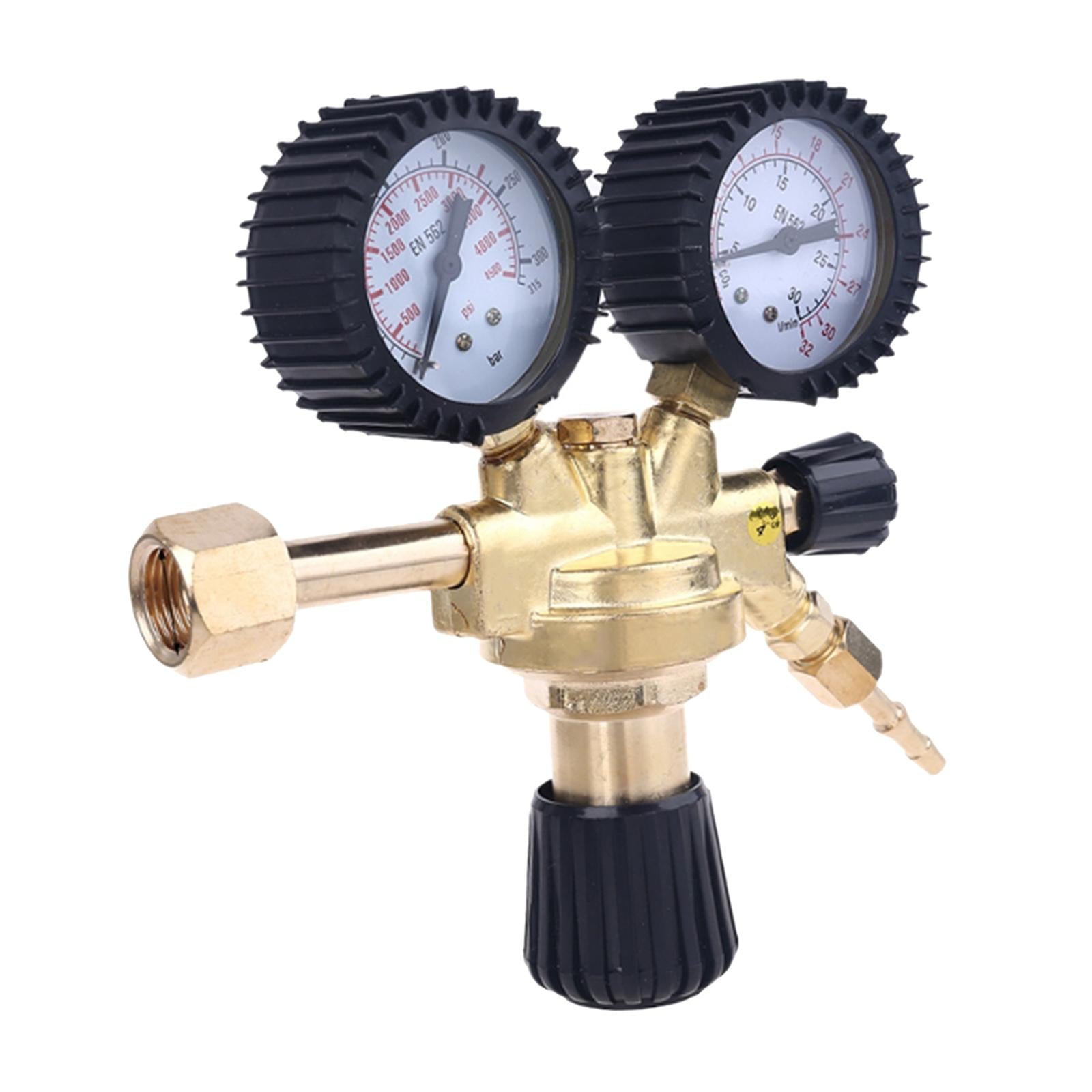 Brass Nitrogen Pressure Regulator Argon Gas for Welder Gauges Accessory