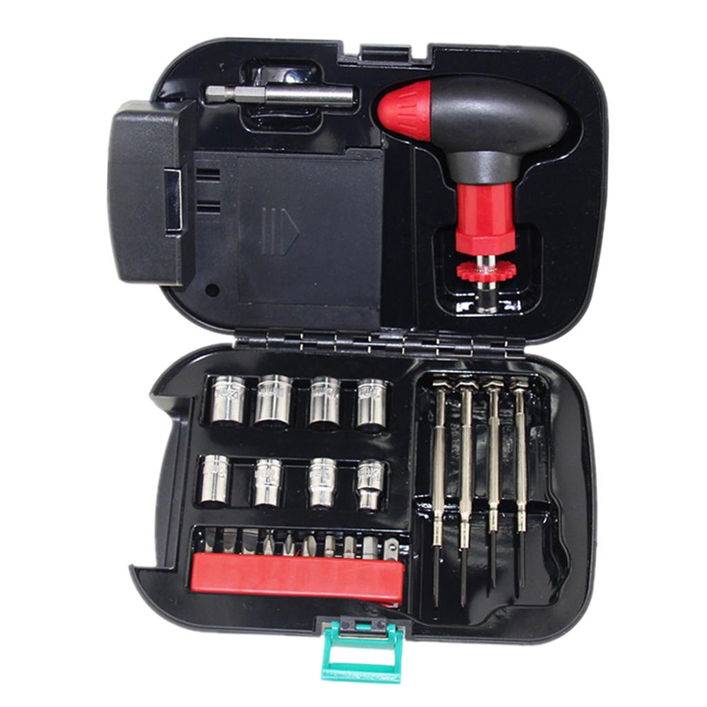 24x Outdoor Hardware Tool Flashlight Set Portable Tool Set Screwdriver Set