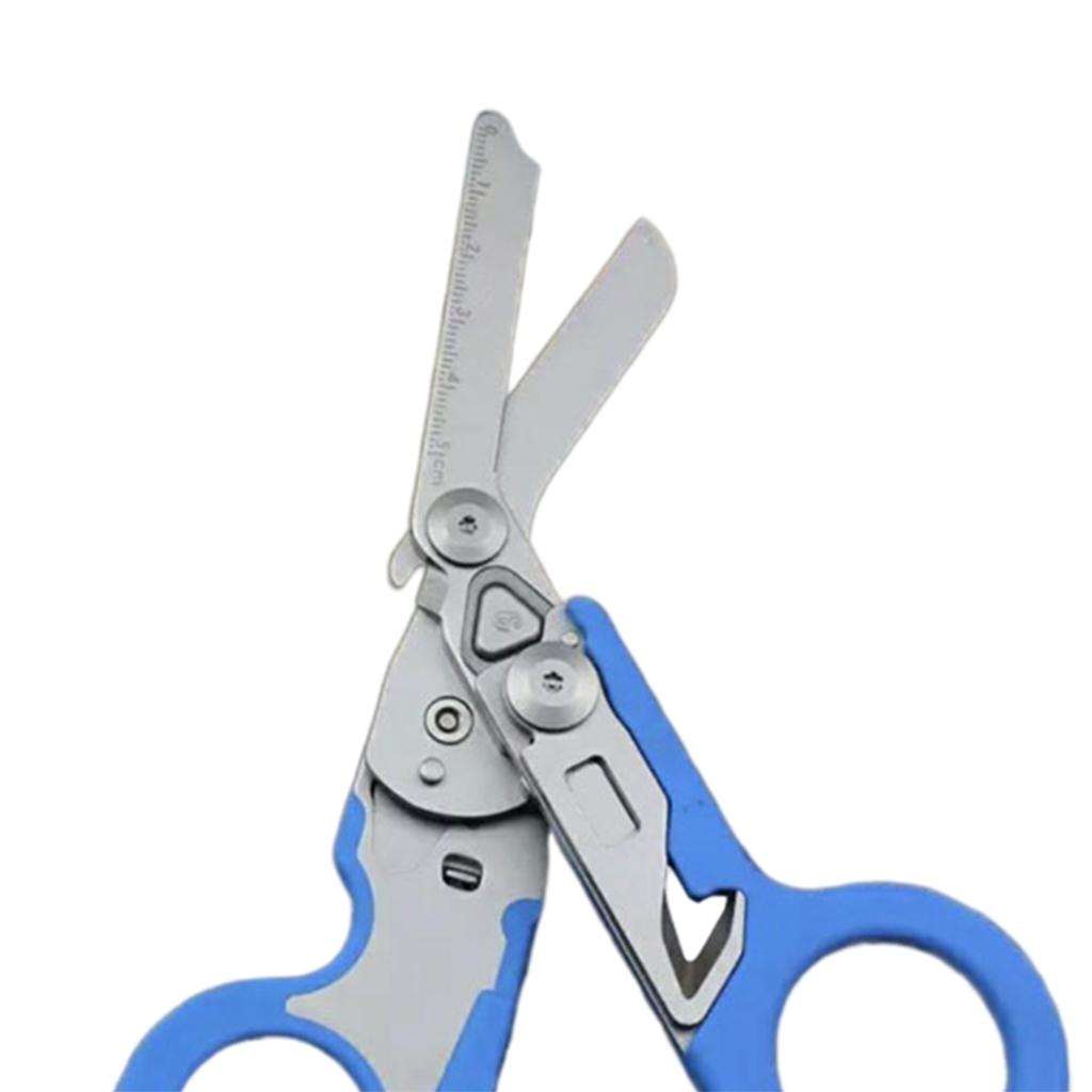Emergency Response Shears Tactical Pliers Multi-Functional for Outdoor Blue