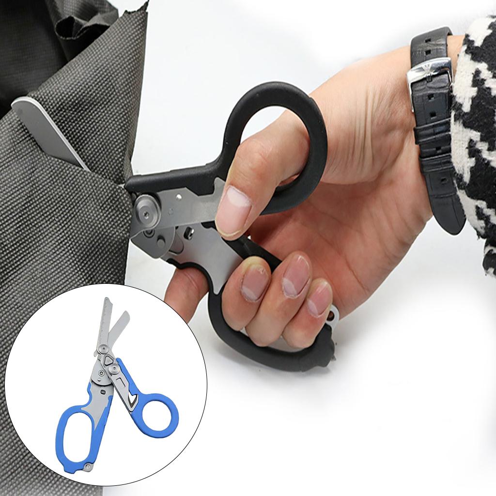 Emergency Response Shears Tactical Pliers Multi-Functional for Outdoor Blue