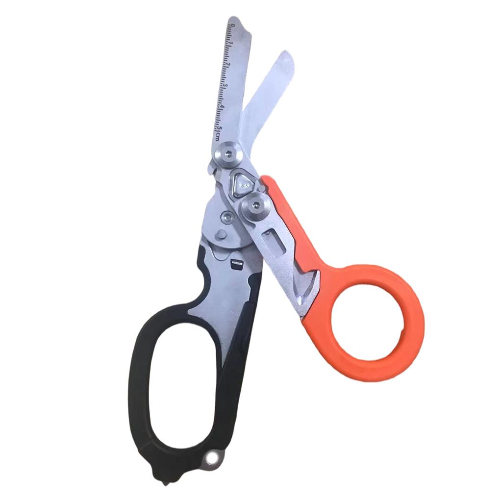 Emergency Response Shears Tactical Pliers Multi-Functional for Outdoor Orange Black
