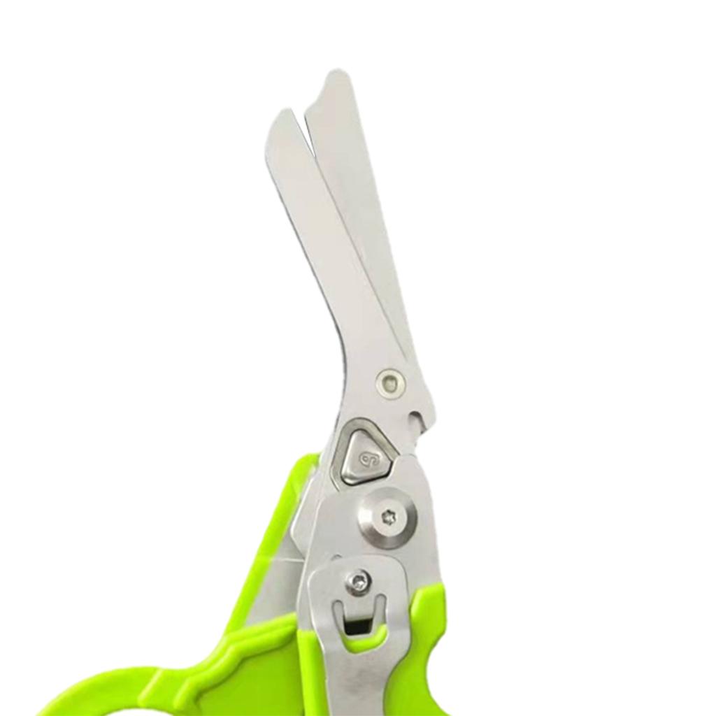 Emergency Response Shears Tactical Pliers Multi-Functional for Outdoor Green