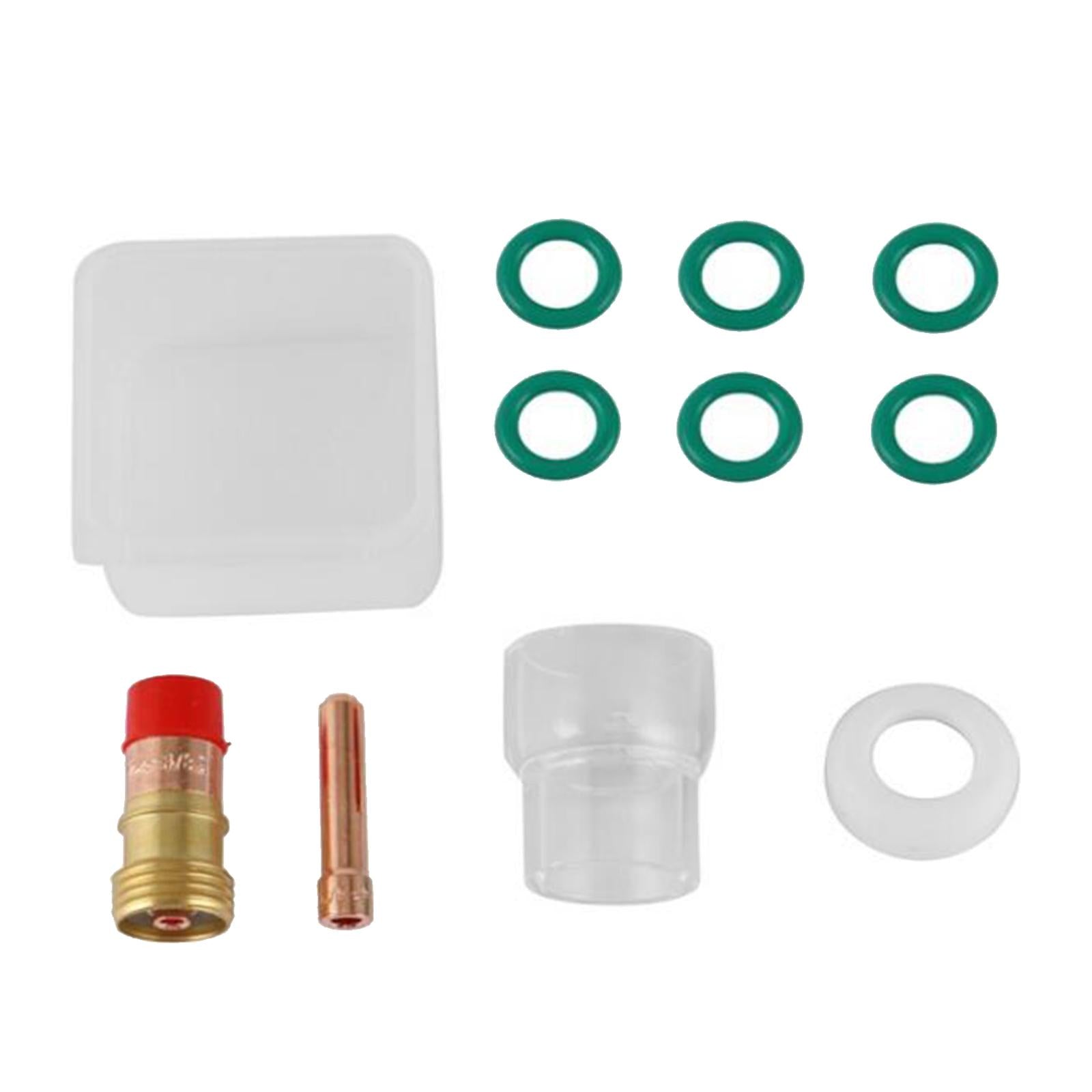 TIG Torch Kit Gas Lens Heating Cup Collect Kit for Wp-17/18/26 Solderer