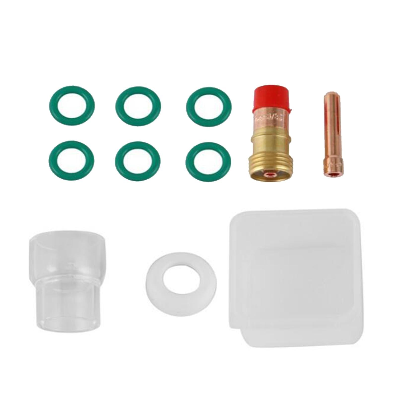 TIG Torch Kit Gas Lens Heating Cup Collect Kit for Wp-17/18/26 Solderer