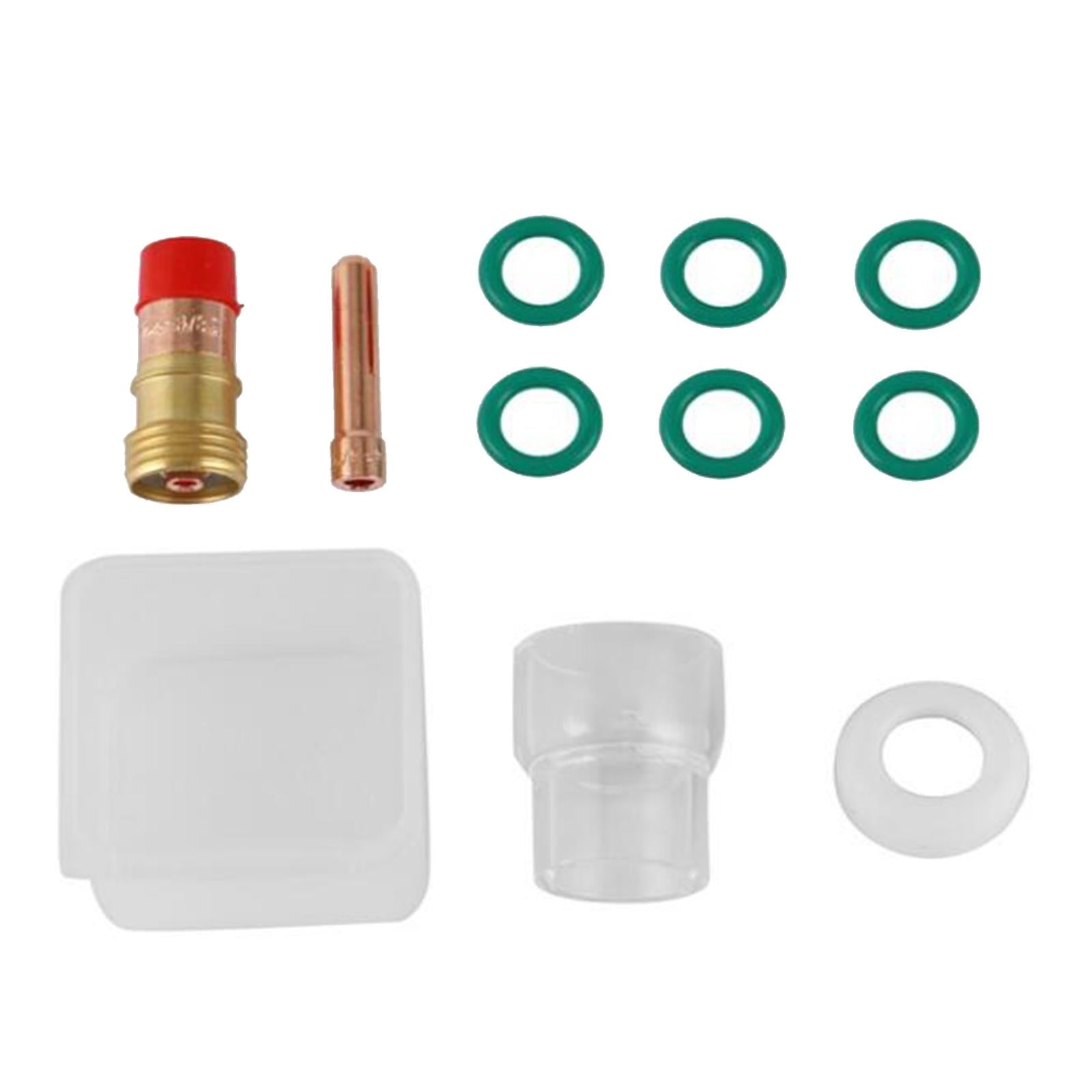 TIG Torch Kit Gas Lens Heating Cup Collect Kit for Wp-17/18/26 Solderer