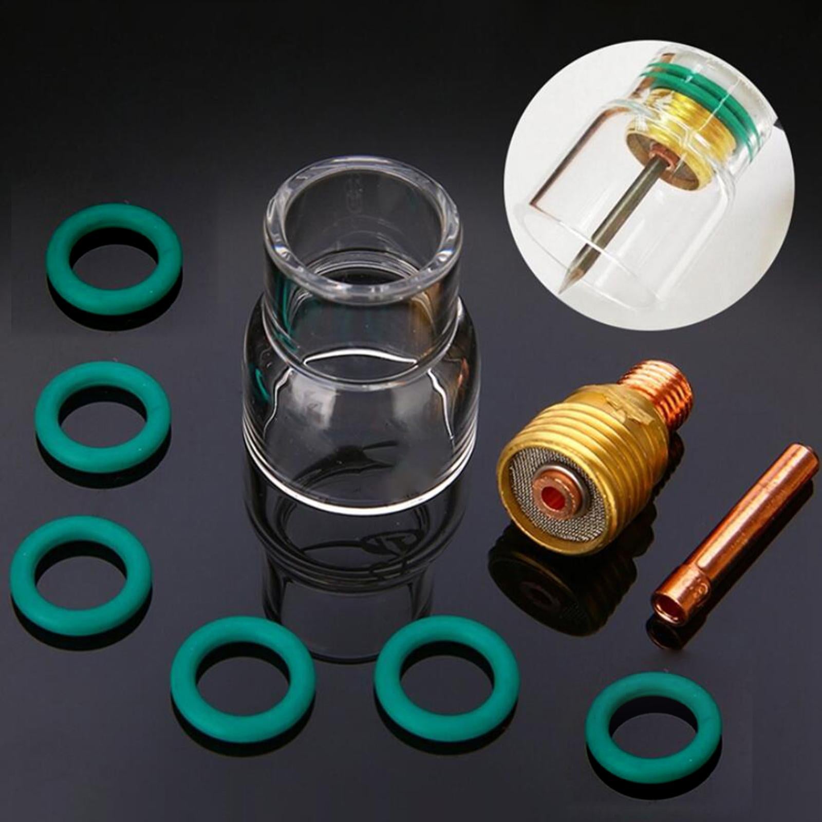 TIG Torch Kit Gas Lens Heating Cup Collect Kit for Wp-17/18/26 Solderer