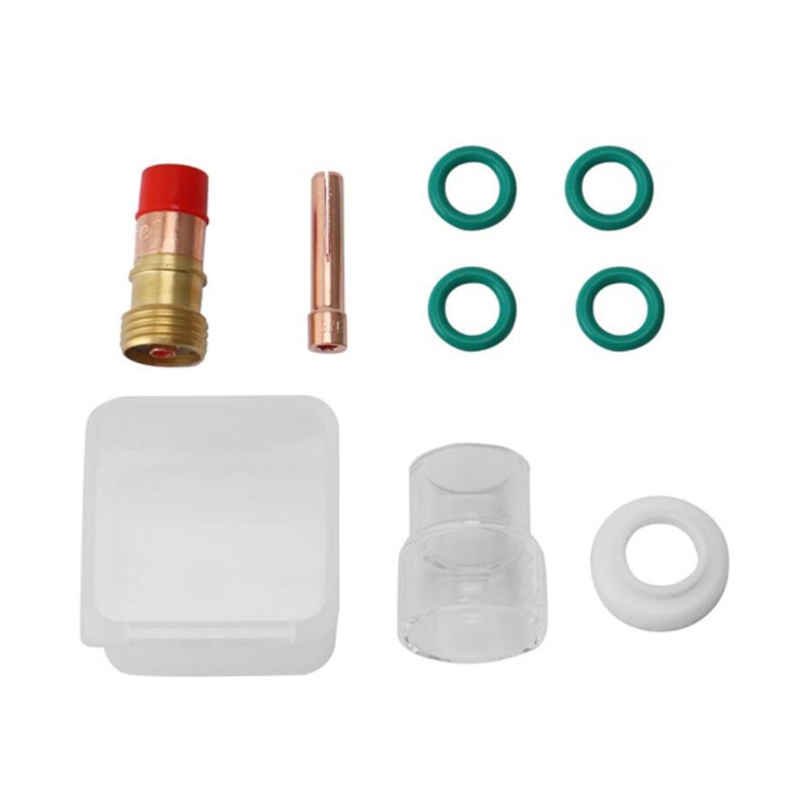 8x 3.2mm #12 Pyrex Glass Cup Kit Gas Lens Kit for WP-17 WP-18 WP-26