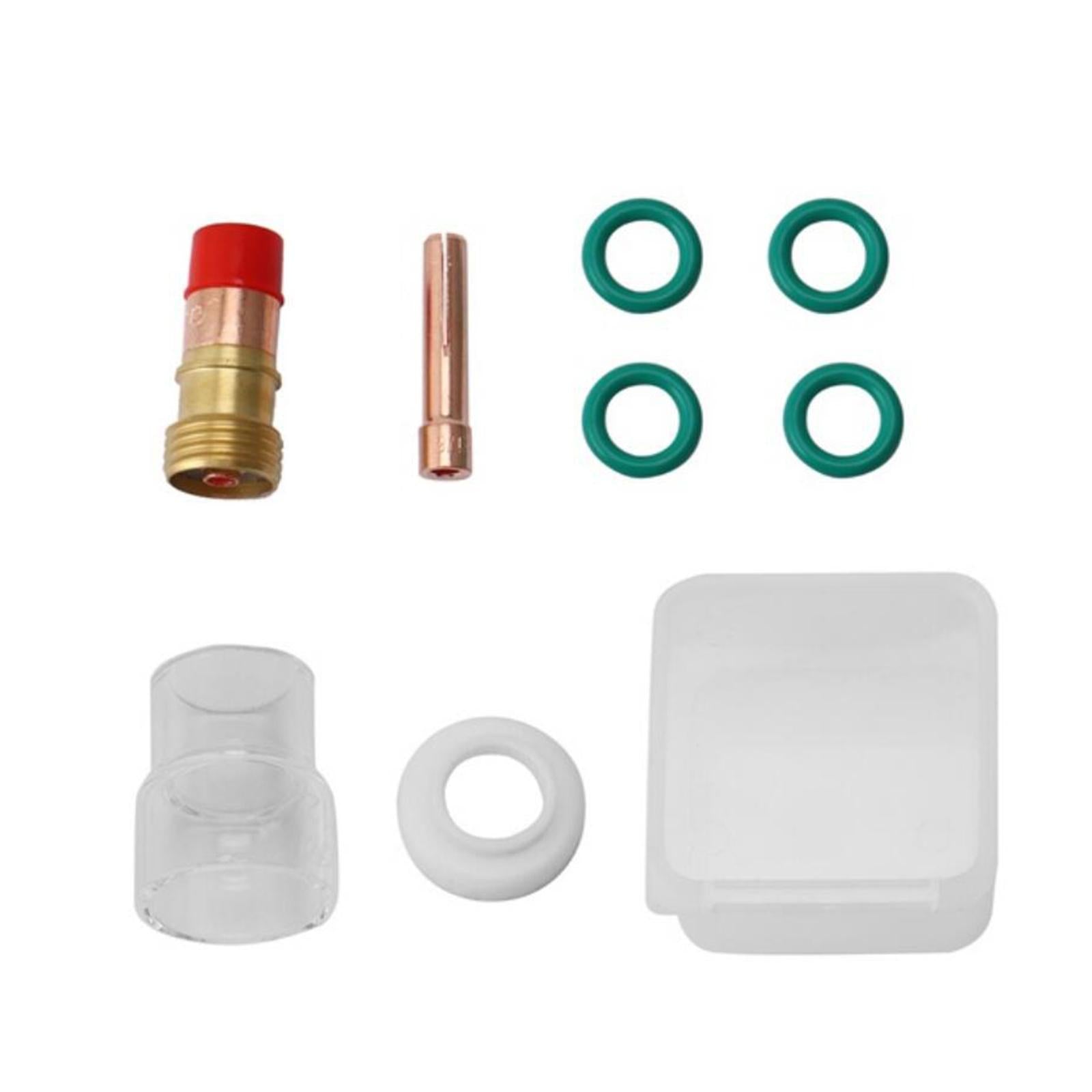 8x 3.2mm #12 Pyrex Glass Cup Kit Gas Lens Kit for WP-17 WP-18 WP-26