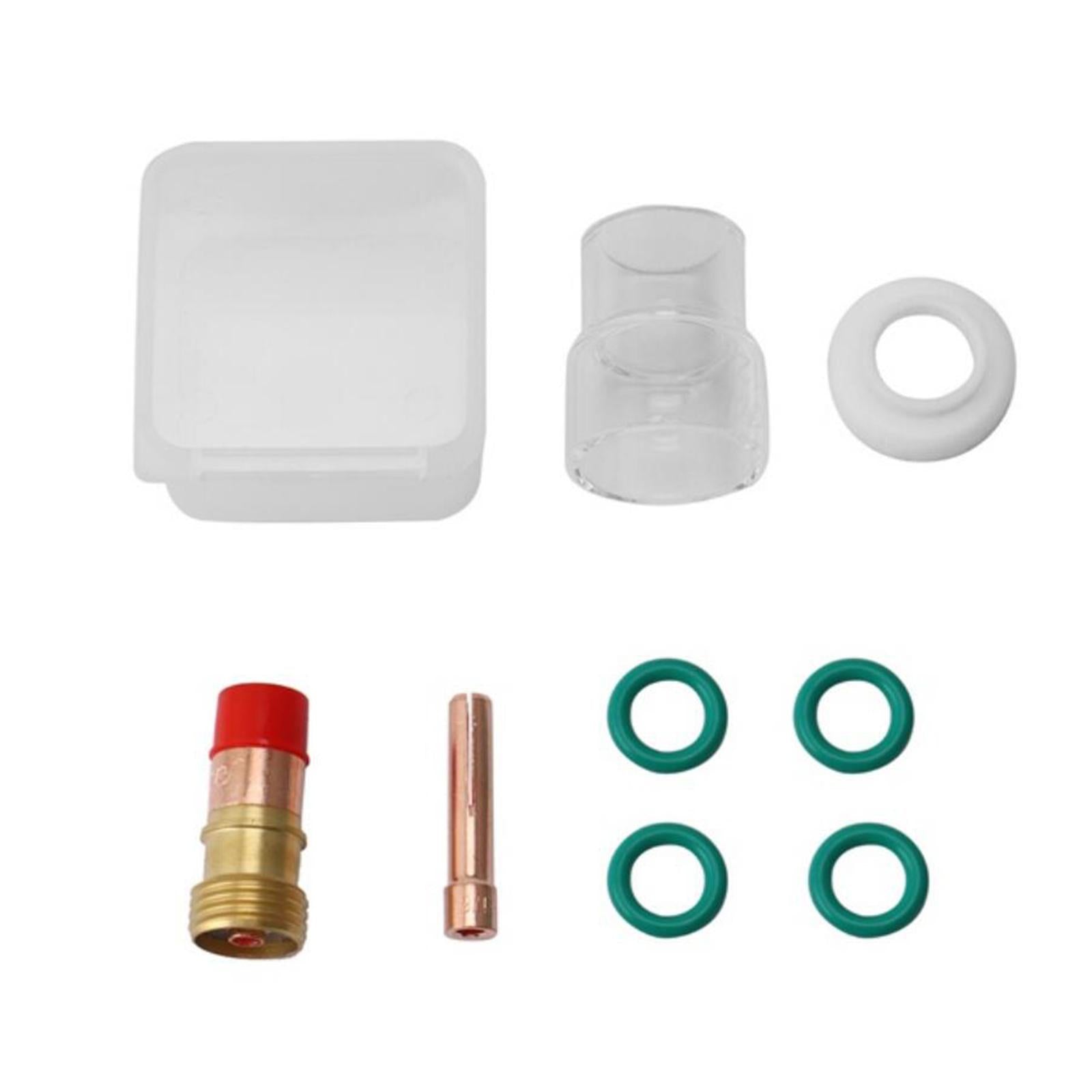 8x 3.2mm #12 Pyrex Glass Cup Kit Gas Lens Kit for WP-17 WP-18 WP-26