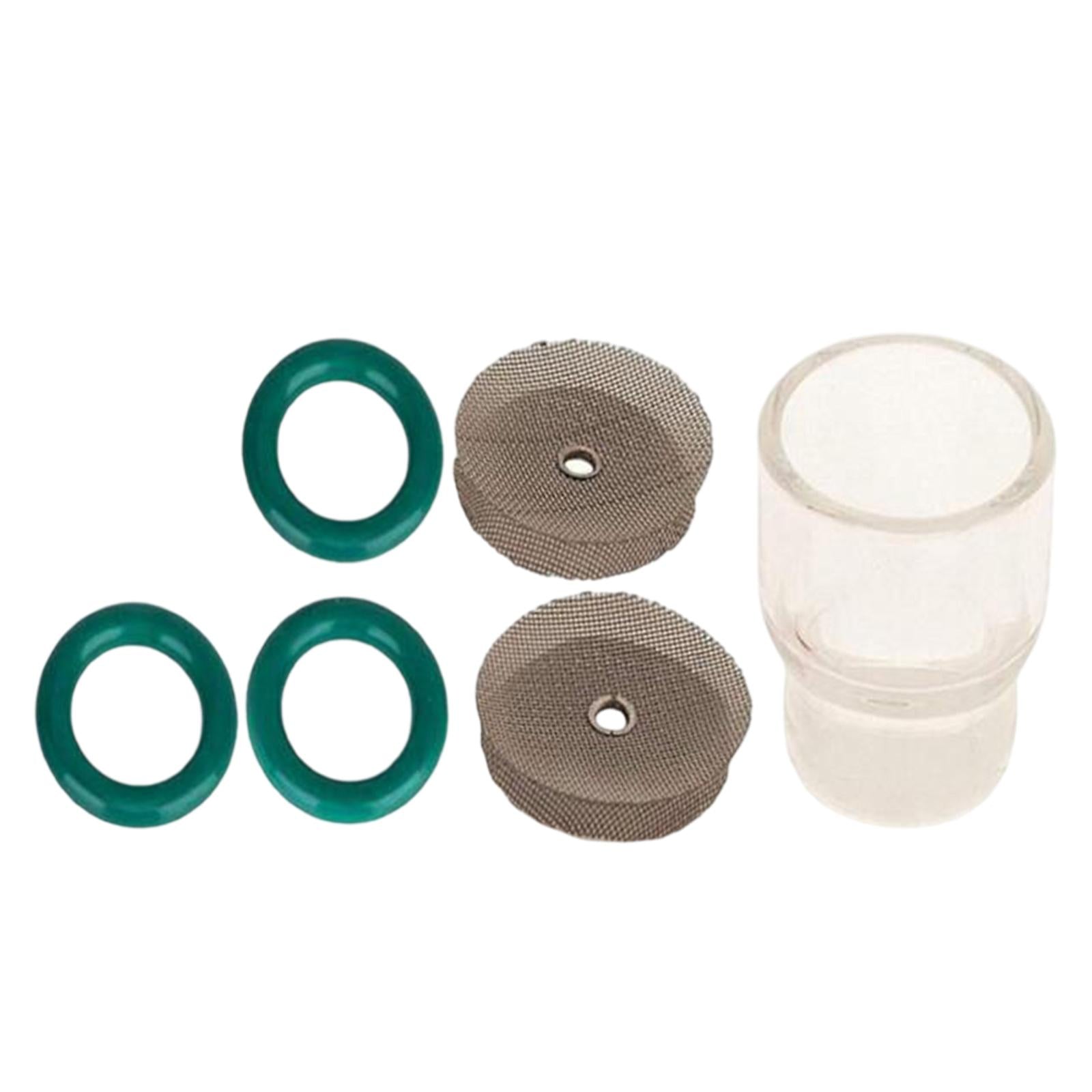 6x #12 Glass Pyrex Cup O-Rings Collet Body for WP9/20/WP24/25/WP17/18/26