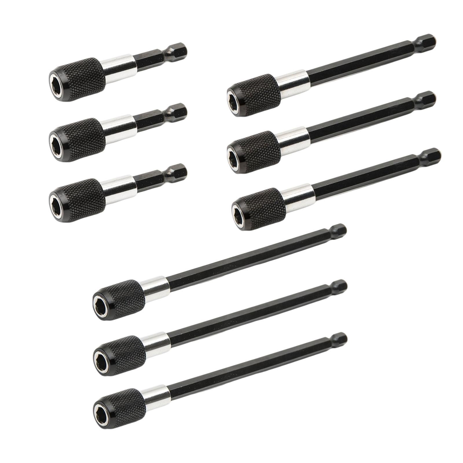 3Pcs Bit Holder Quick Change Hexagon Bit Extension Rod for 1/4 Hex Shank 60mm