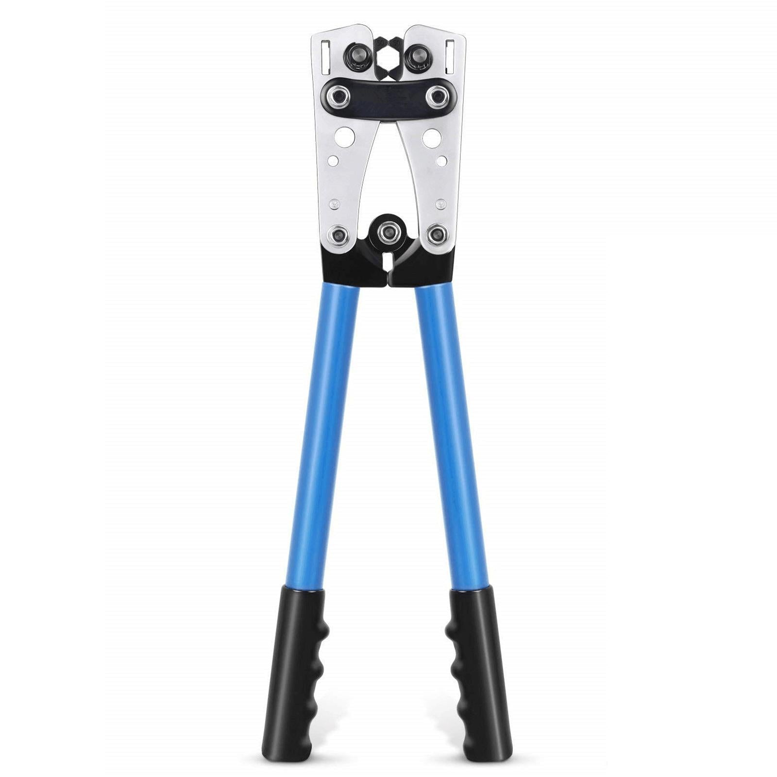 Wire Crimper Terminal Crimping Tool for Battery Terminal Wire Lugs AWG 0-1/0 Terminal Crimper