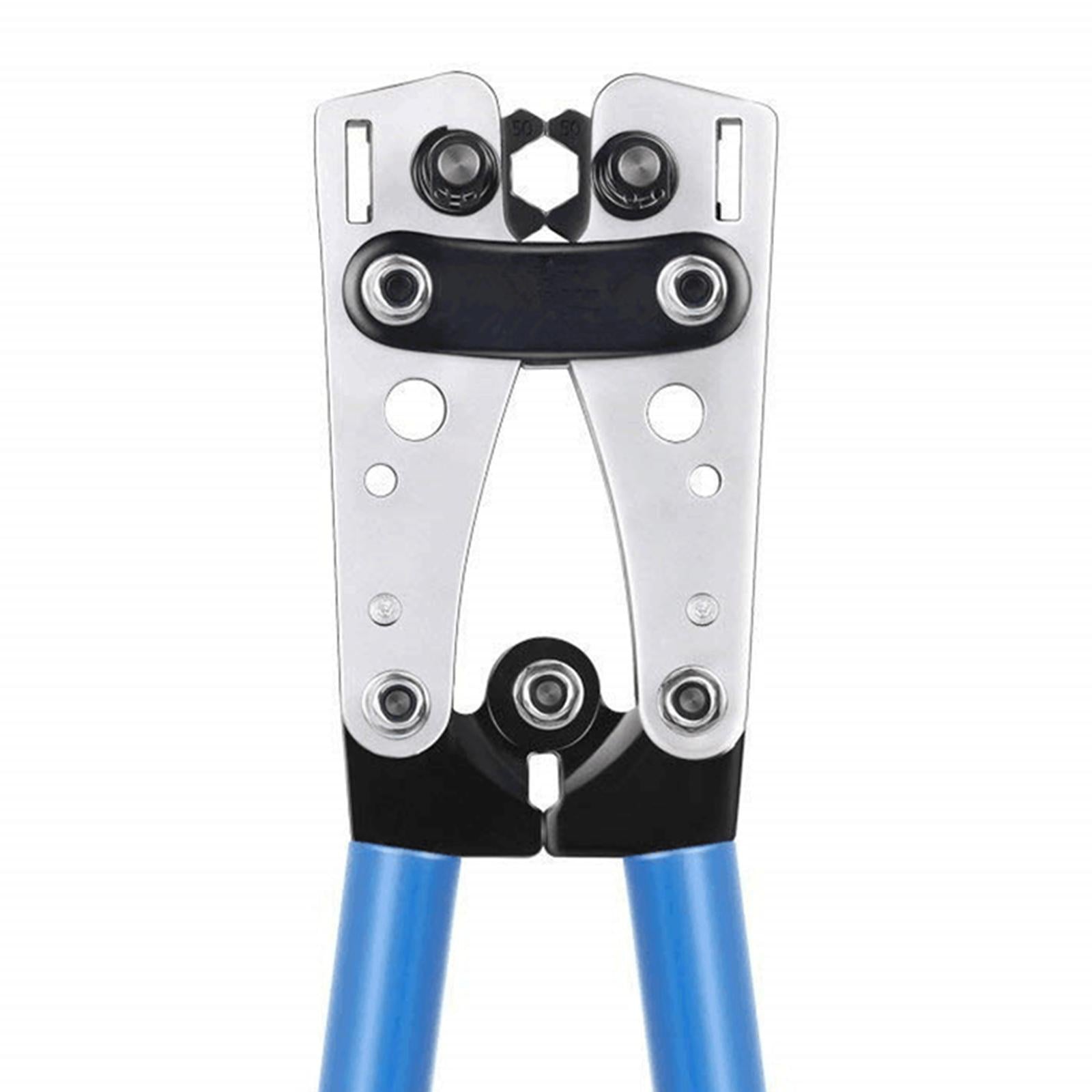 Wire Crimper Terminal Crimping Tool for Battery Terminal Wire Lugs AWG 0-1/0 Terminal Crimper