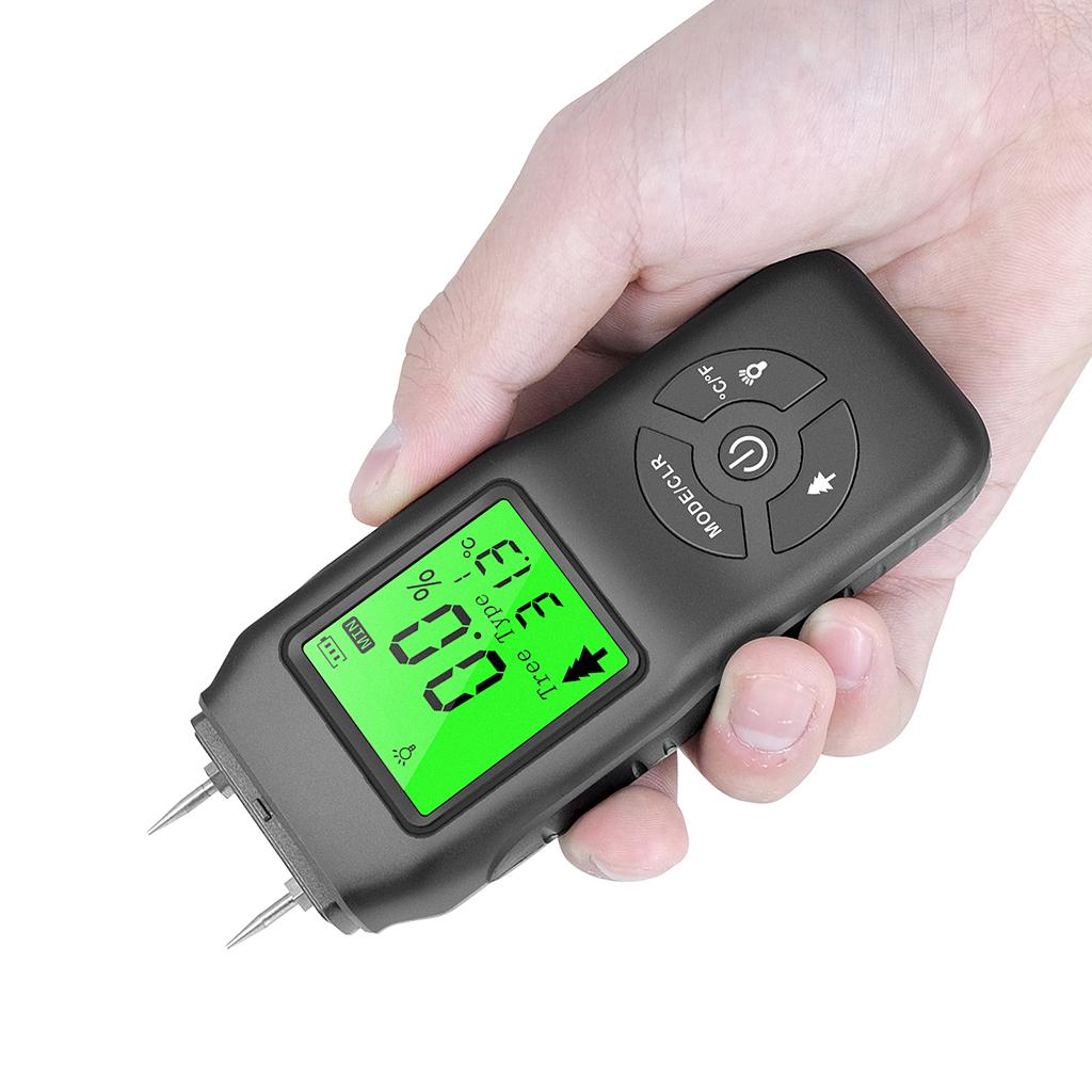 Wood Moisture Meter Digital Moisture Mold Detector Tester for Firewood Wood
