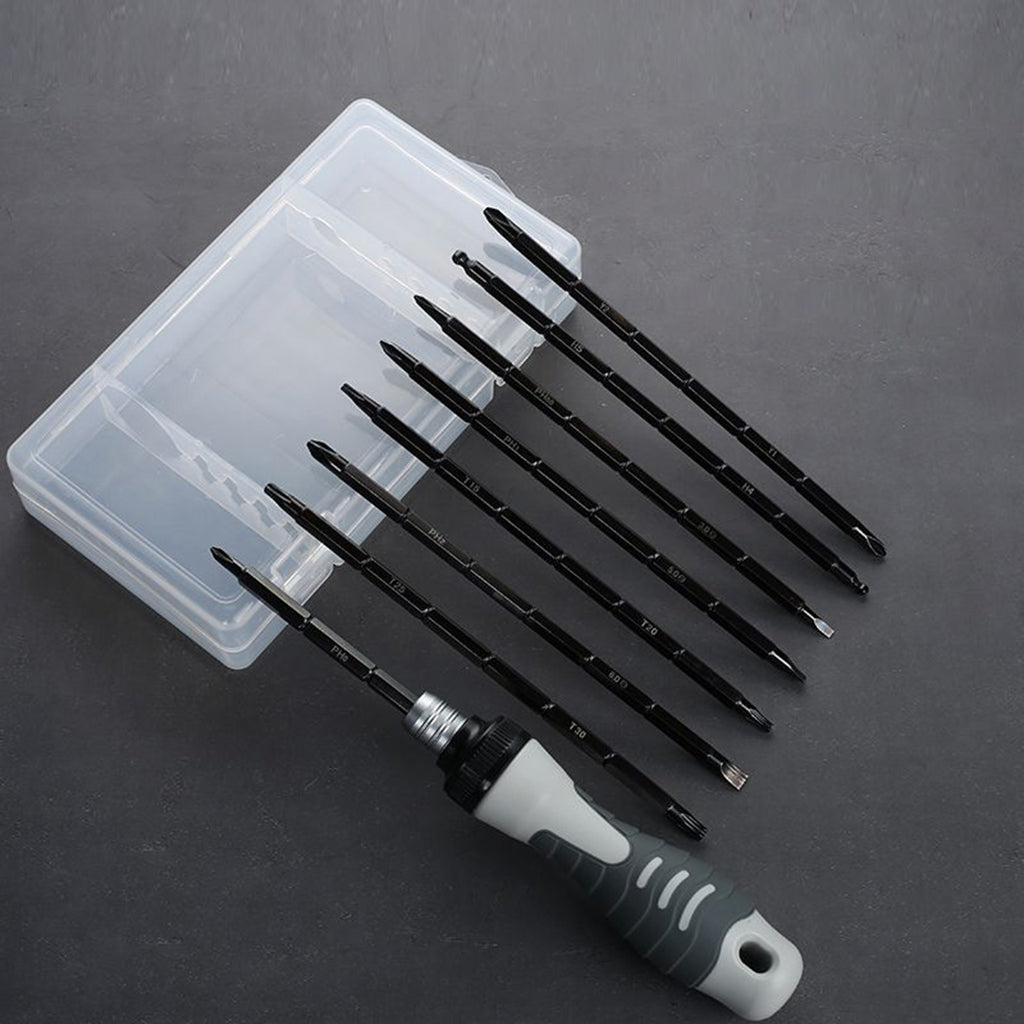 9-In-1 Ratchet Screwdriver Set Multi-Function Rust Resistant for Watch