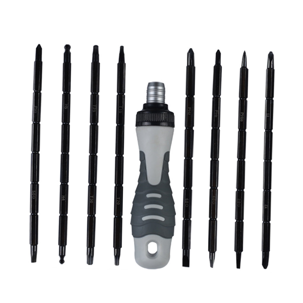9-In-1 Ratchet Screwdriver Set Multi-Function Rust Resistant for Watch