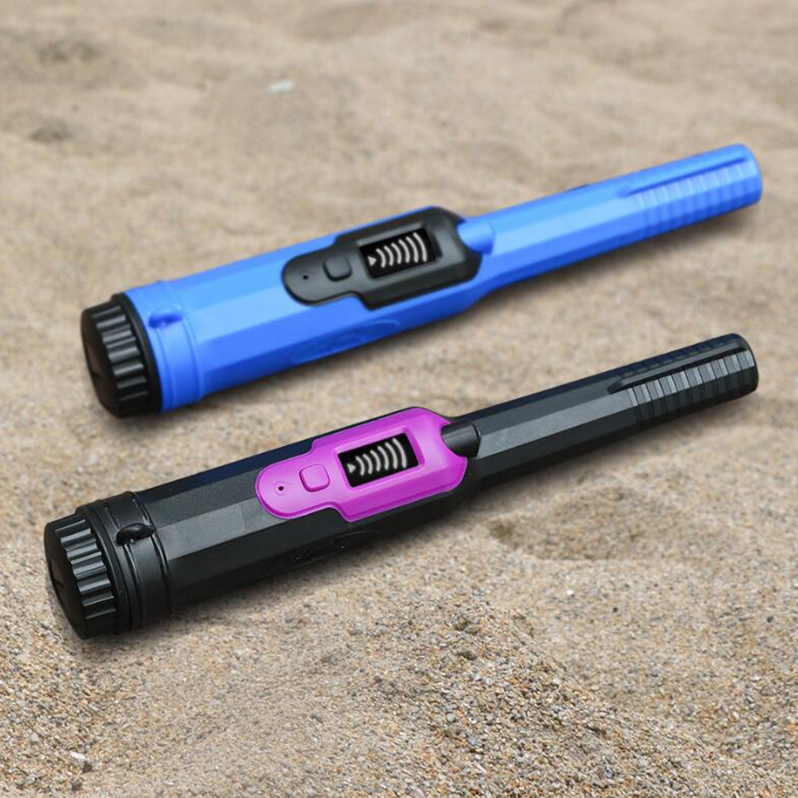 Portable Handheld Metal Detector Treasure Hunting Scanner Blue Black