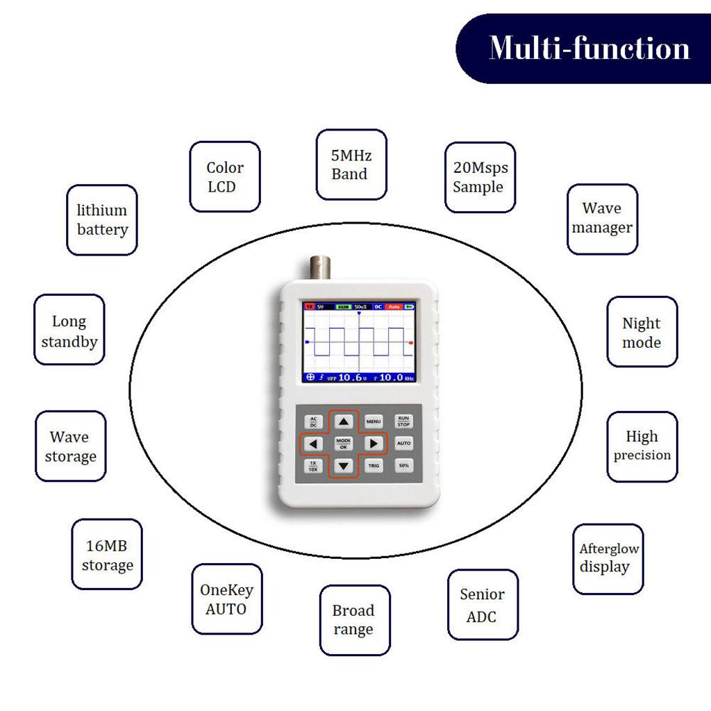 Handheld Digital Oscilloscope for Product Development Research Education PRO