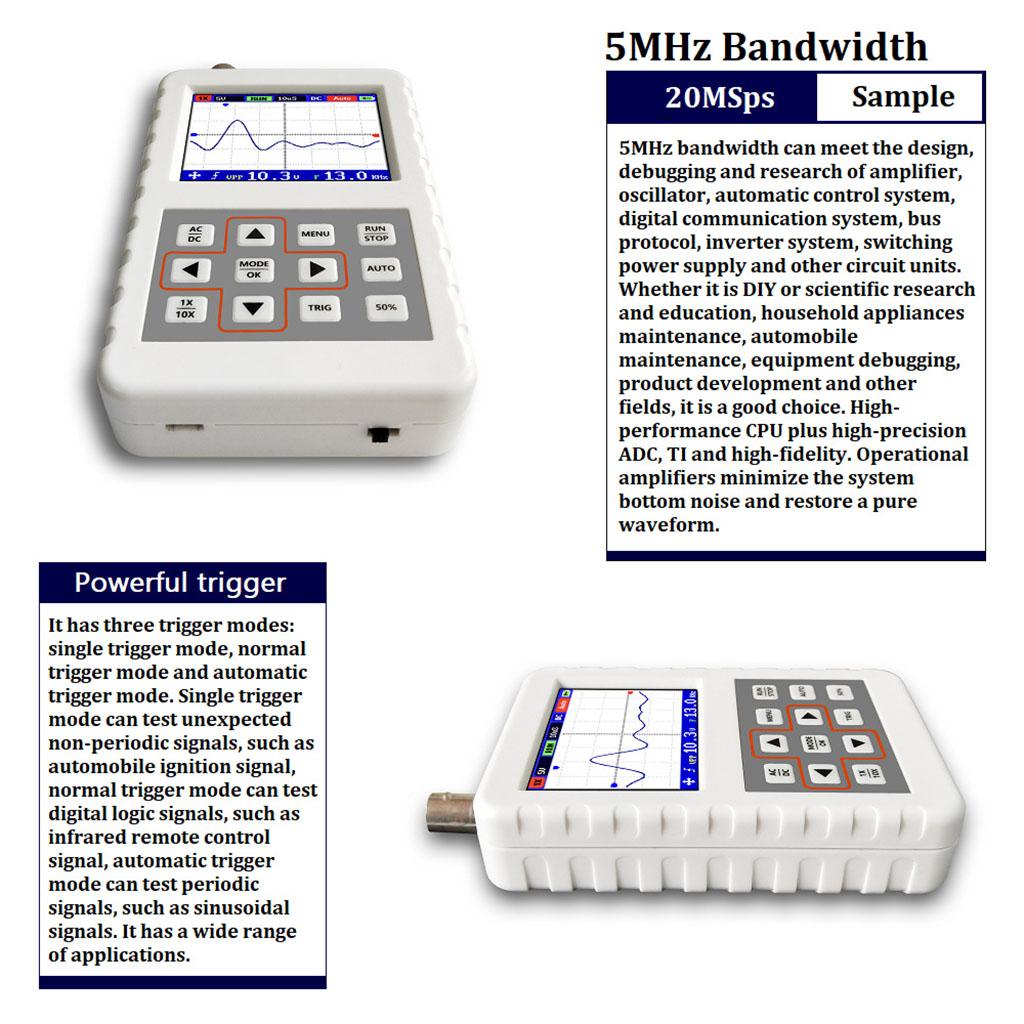 Handheld Digital Oscilloscope for Product Development Research Education PRO