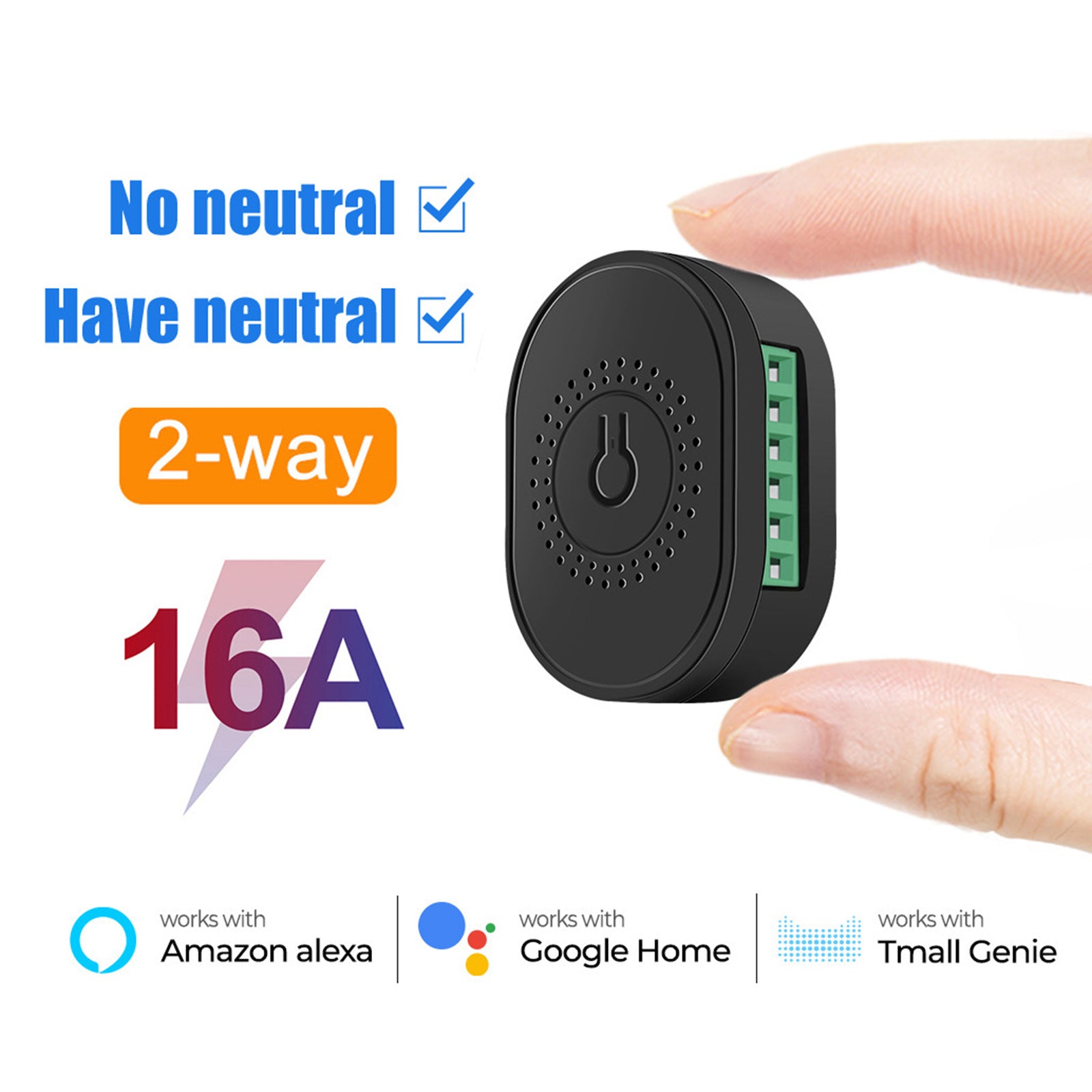 DIY Relay Switch Home Automation modules for Smart Speakers Alexa  Black