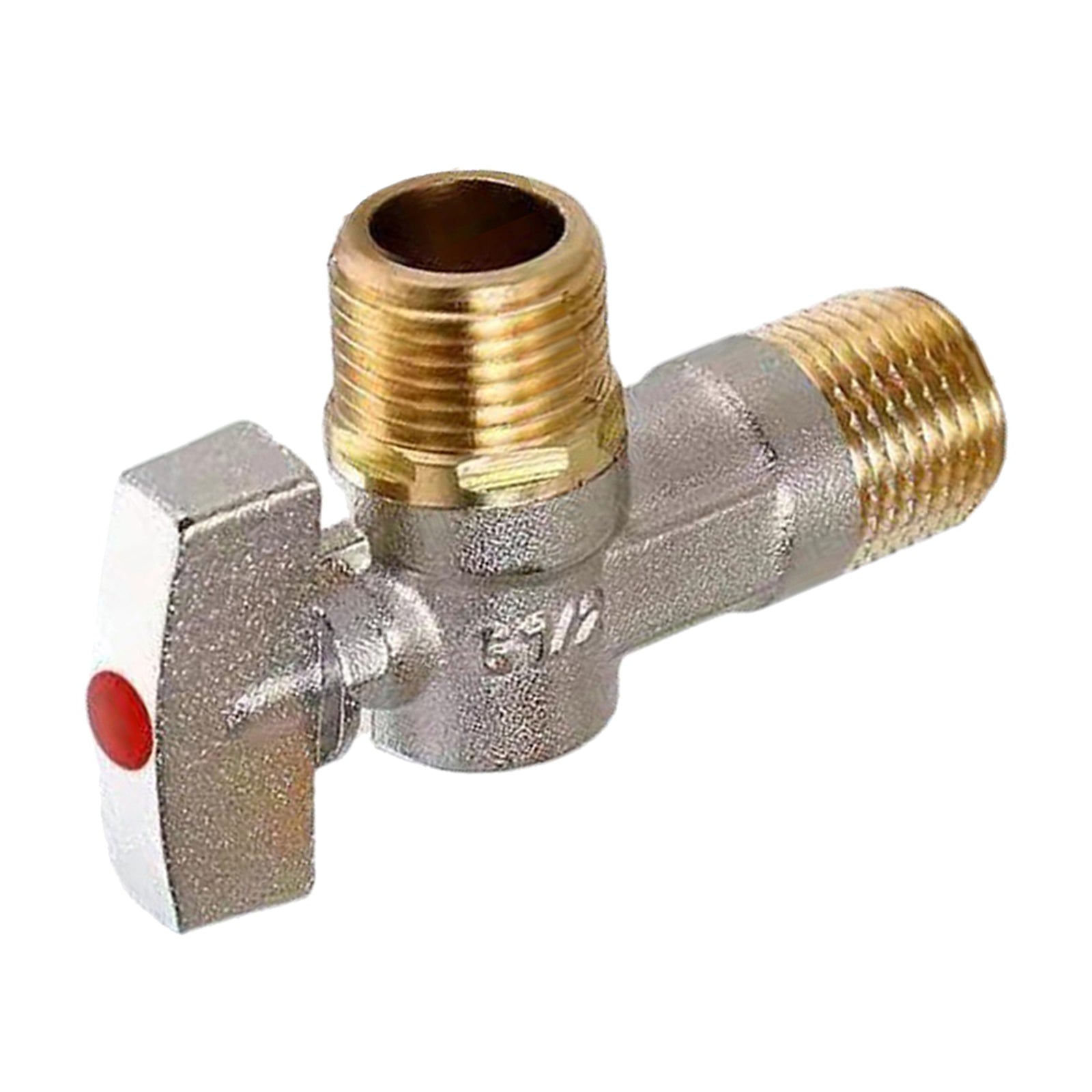 G1/2'' Flow Angle Value Water Shut Off Angle for Bathroom Toilet  Red