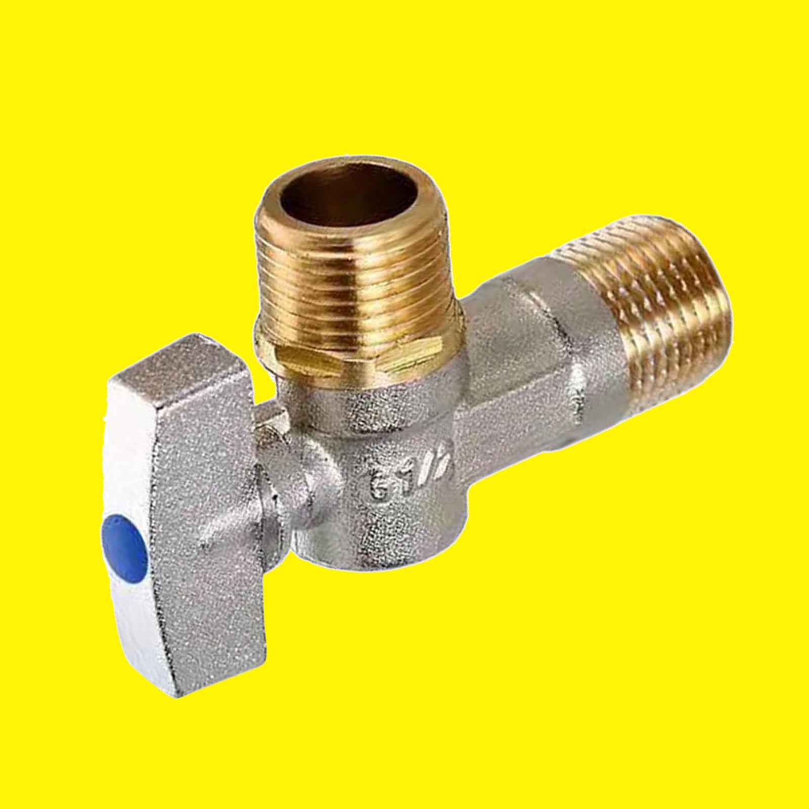 G1/2'' Flow Angle Value Water Shut Off Angle for Bathroom Toilet  Blue