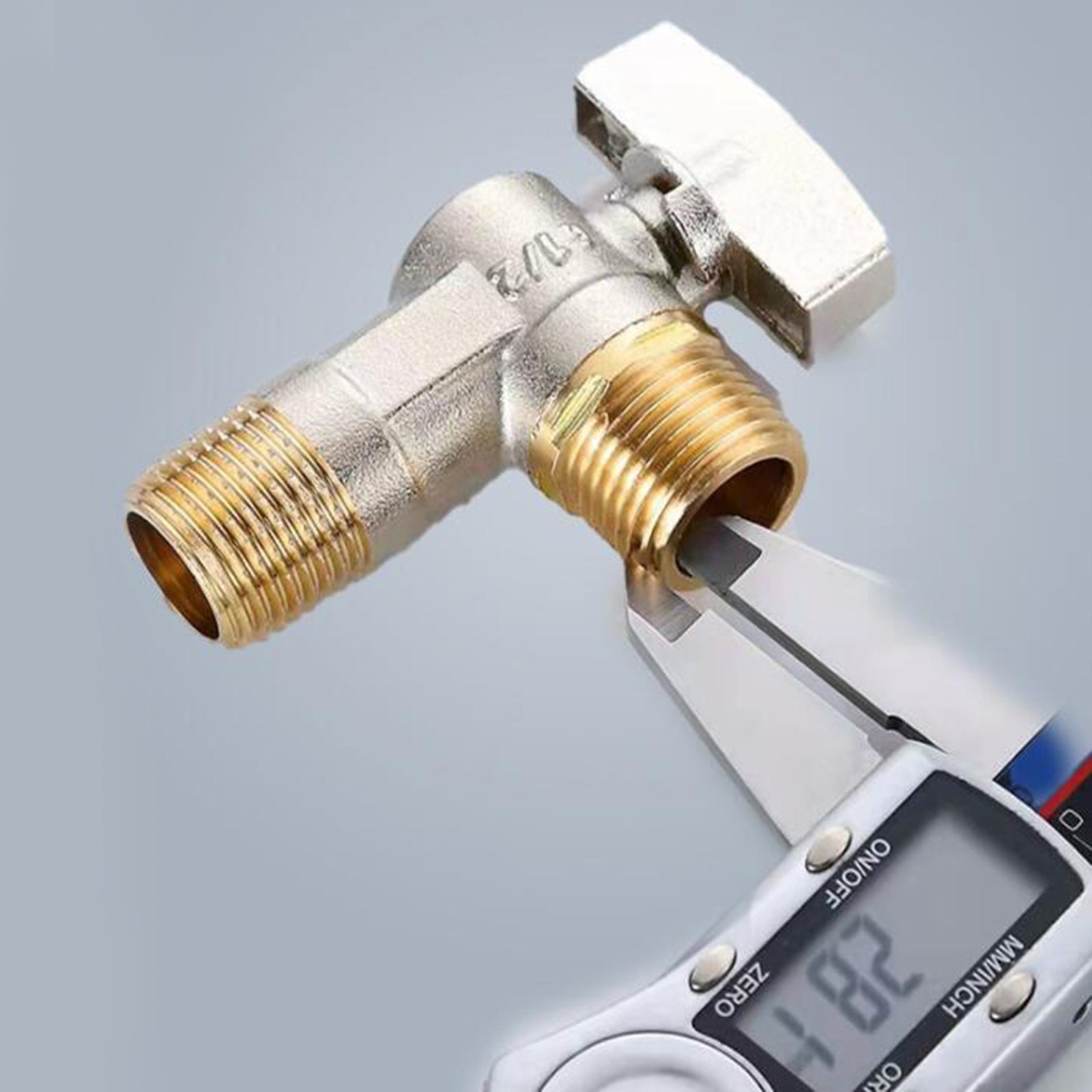 G1/2'' Flow Angle Value Water Shut Off Angle for Bathroom Toilet  Blue