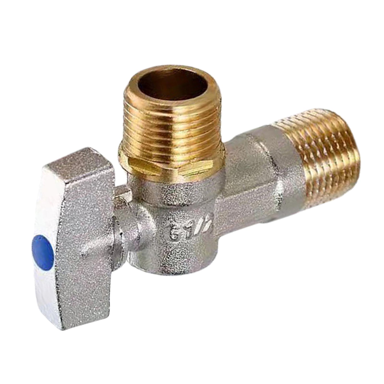 G1/2'' Flow Angle Value Water Shut Off Angle for Bathroom Toilet  Blue