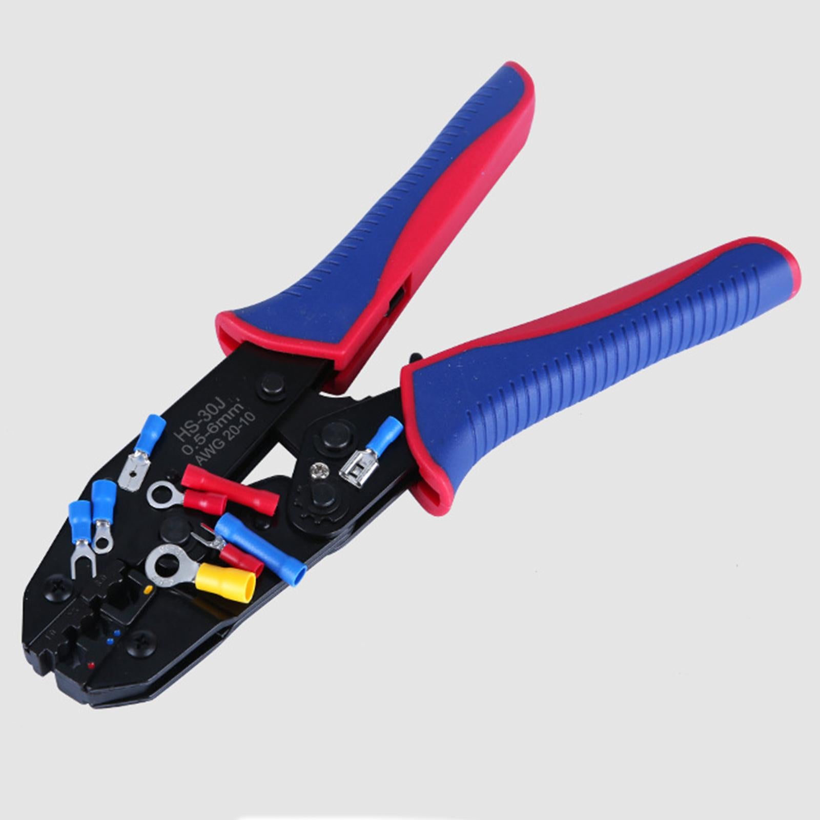 Steel Heavy Duty Ferrule Crimping Tool Cable Cutter for Copper Lugs 0.5-6mm2 Plier 300 Terminal