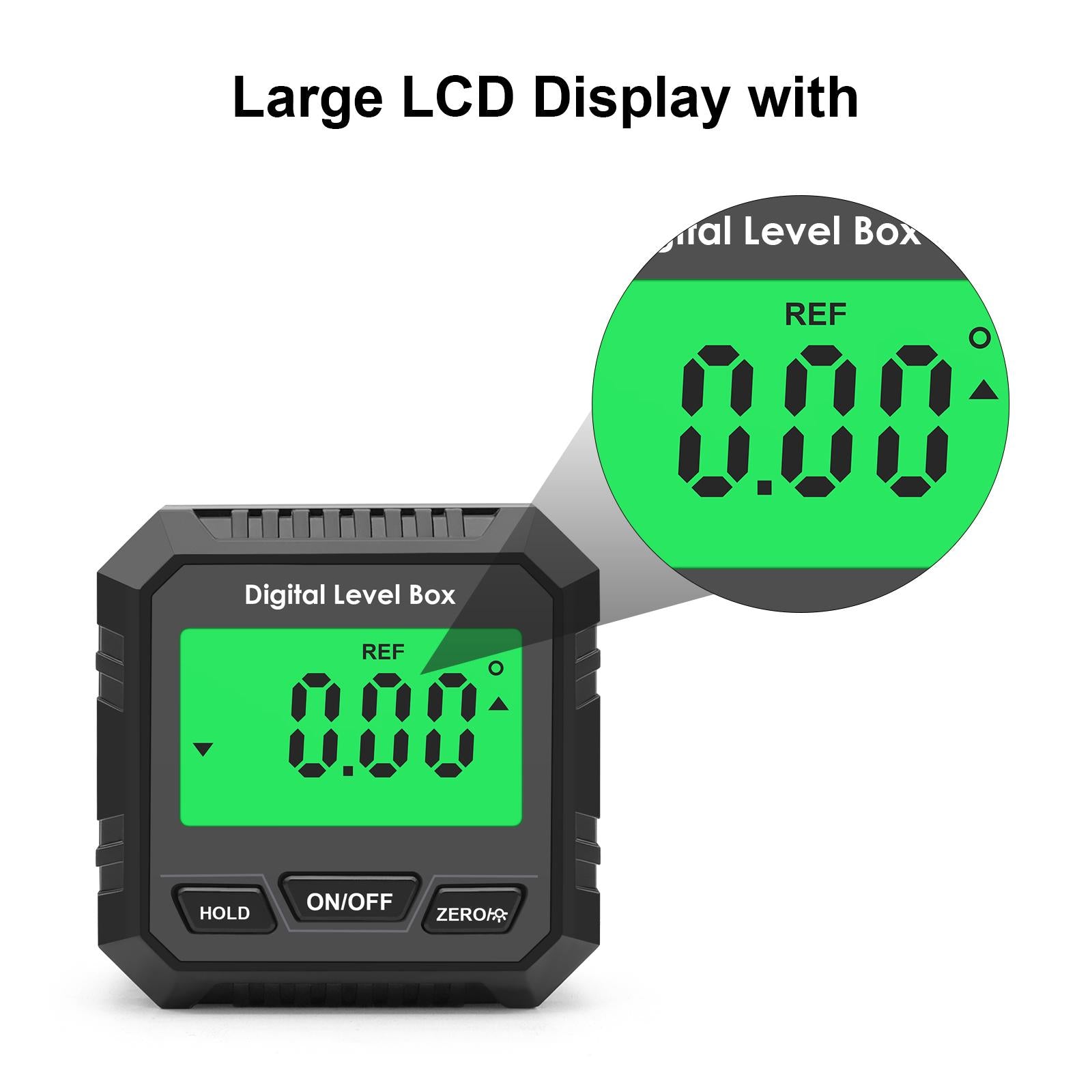 Digital Level and Angle Gauge Angle Gauge Protractor without Bubble Black