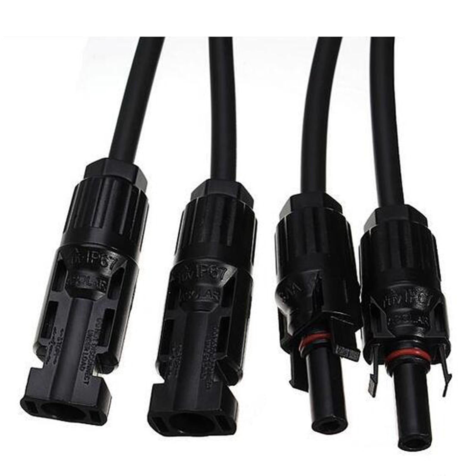 2Pcs Y Type Solar Panel Cable Connector for Photovoltaic Solar Panel System