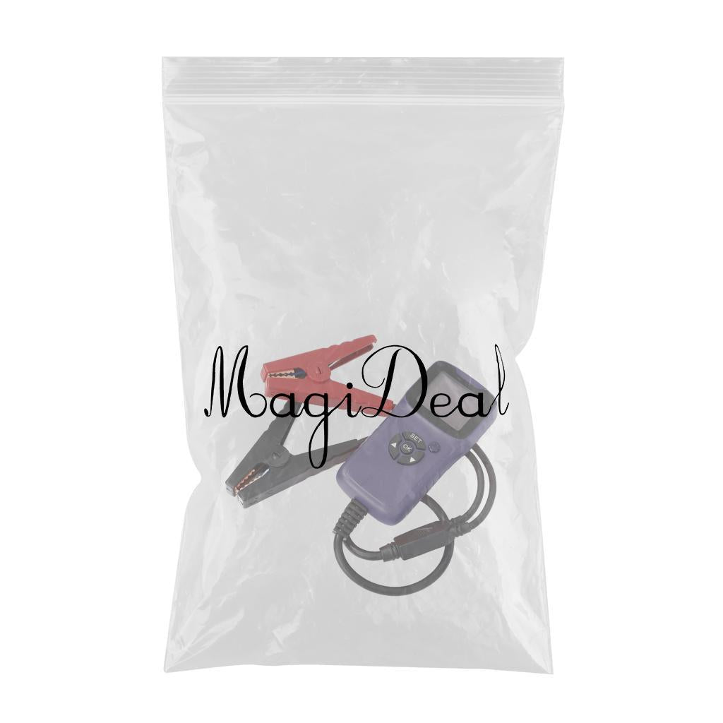 12V Battery Tester Automotive Load with Crocodile Clips CCA for Car Boat Purple