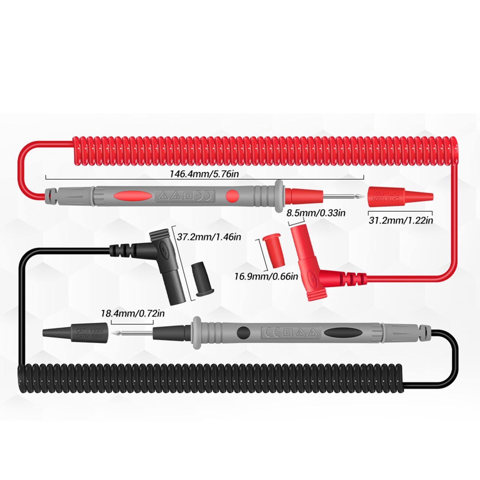 Universal Multimeter Test Leads PT2009 1000V 20A for Resistance Measurement