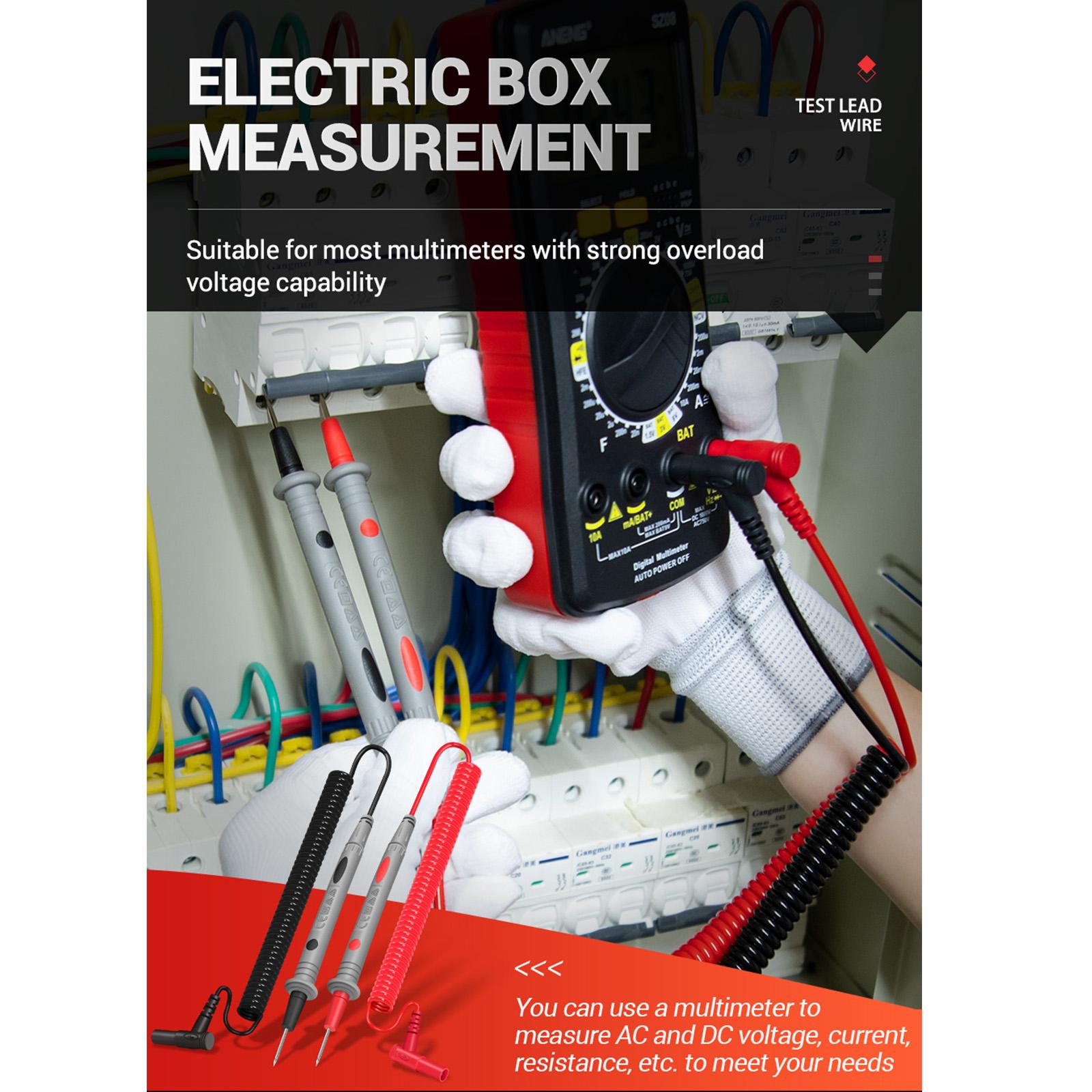 Universal Multimeter Test Leads PT2009 1000V 20A for Resistance Measurement