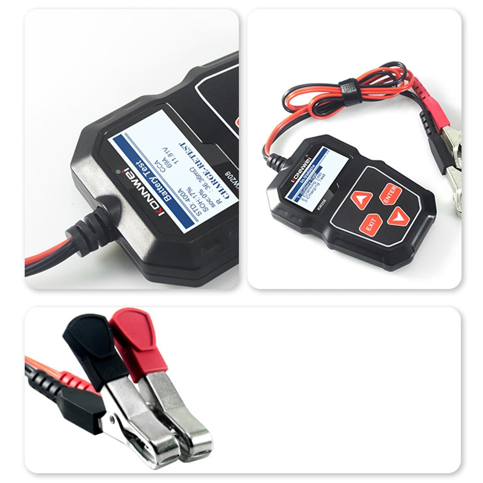 Car Battery Tester Support 8 Languages 100 to 2000CCA for ATV SUV Truck