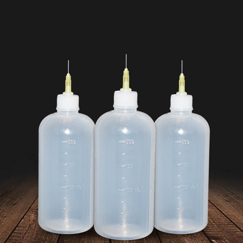 Tip Applicator Bottle 200ml Plastic for Acrylic Painting Paper Quilling