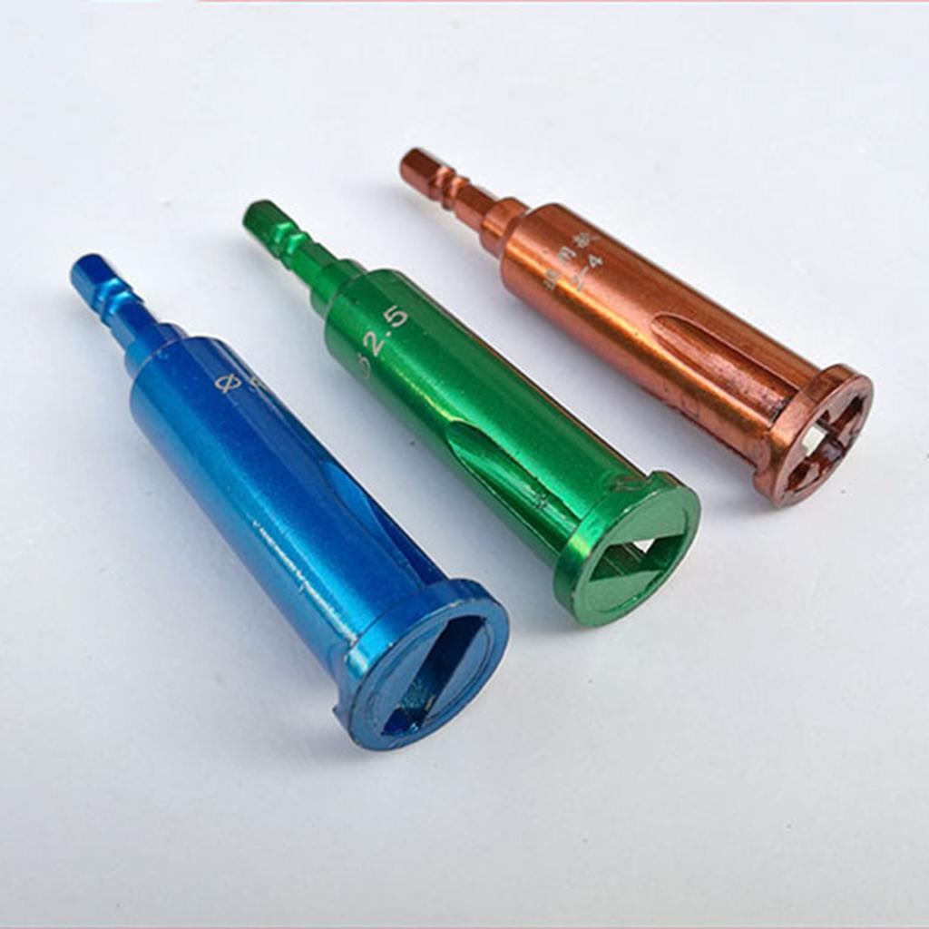 Electrical Wire Stripper Twisters for Stripping Cable Power Drill Drivers Blue 3Way 4Square