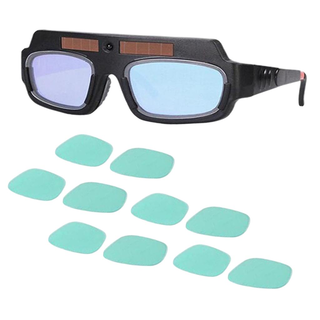 Anti-Flog Welding Goggles Protect Eyes from Spark for Electric Welding 10 Protective Films