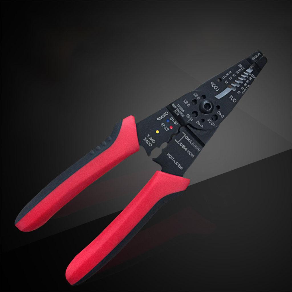 Professional 8-Inch Wire Stripper and Cutter for Electrician Jewelry Making