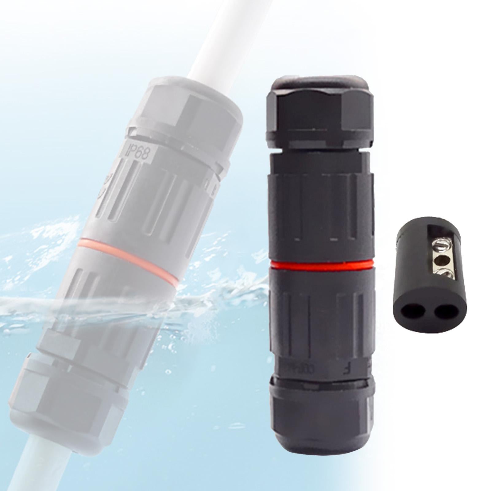 Waterproof Cable Connector Electrical Wire Connector 2 Core